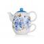 Ceainic ceramic cu ceașcă Banquet BLUE FLOWER
