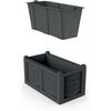 Bama Veliko prostorninski korit z posodo zasejanje Arredo antracit, 79 x 35 x 37 cm