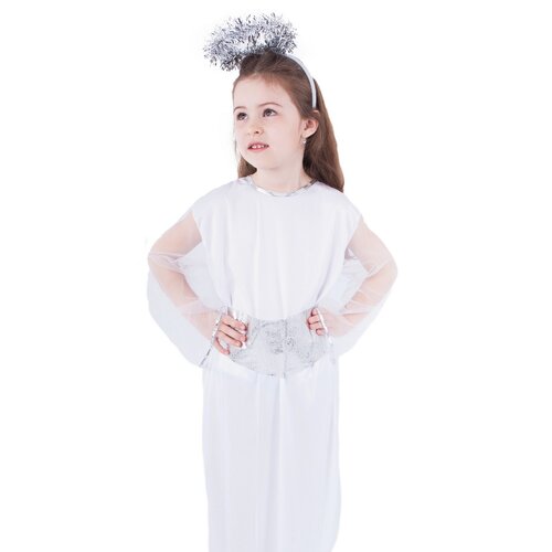 Rappa Дитячий костюм ангела з німбом та поясом, розмір S
