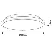 Rabalux 71129 stropné LED svietidlo Engon, 24 W, strieborná