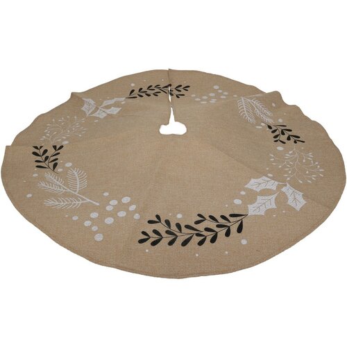 Husă textilă pentru suportul pomului de CrăciunJute Branches, diametru 90 cm