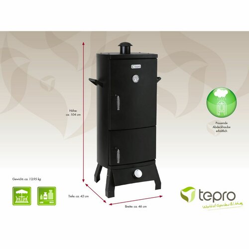 Afumătoare pe gaz Tepro 3182 Lockport, 46 x 42 x104 cm