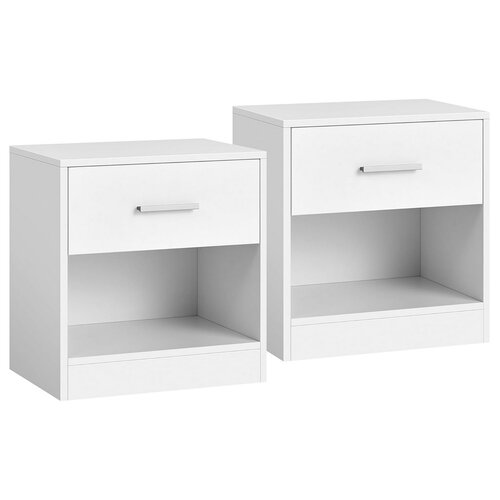 Set de noptiere E1081 WT, alb, 2 buc.