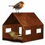 Hrănitoare pentru păsări Casa 30 x 21 x 23 cm, corten CORGARDEN 1040