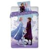 Dziecięca pościel bawełniana Kraina Lodu Anna, Elza i Olaf, 140 x 200