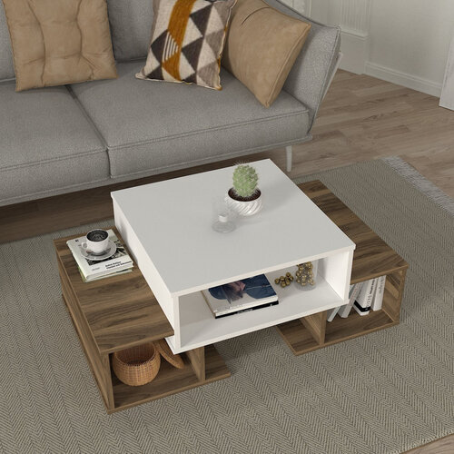 Konferenční stolek Sarafina White Walnut