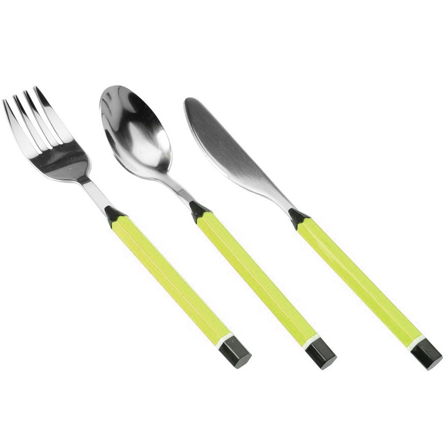 Detský príbor Pastelka, 3 ks, zelená