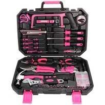 Sixtol Werkzeugset Home Pink, 128 Teile