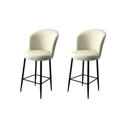 Barstuhl-Set Fora Cream, 2 Stück