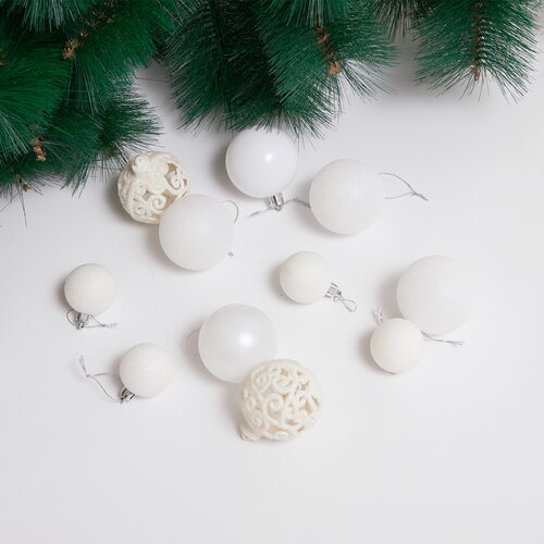 4Home Weihnachtsschmuck-Set Noel 100 St., Weiß