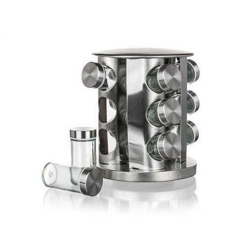 Set de condimente în suport AKCENT 85 ml, 12 buc.