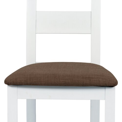 Scaun de masă din lemn masiv BC-2603 WT, alb