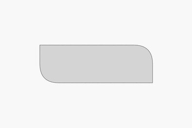 Zrcadlo Arni Black 40 x 120 cm