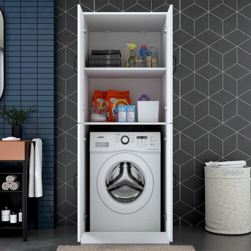 Waschmaschinenschrank Fera White