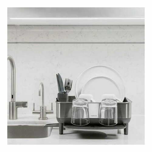 Simplehuman Geschirrabtropfer, Schwarz