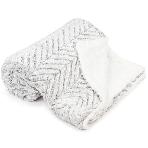 XXL Silver gray bolyhos takaró, 200 x 240 cm