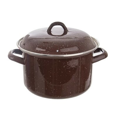 Orion emajlirani lonec s pokrovom Brown LEM, 3,3 l