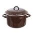 Orion emajlirani lonec s pokrovom Brown LEM, 3,3 l