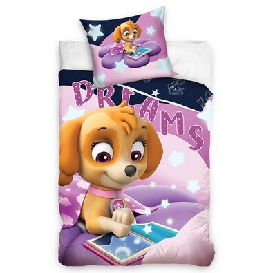Posteljnina za otroško posteljo Paw Patrol SkyeReader, 100 x 135 cm, 40 x 60 cm