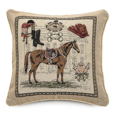 Poduszka Ornament Koń , 43 x 43 cm