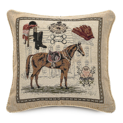 Poduszka Ornament Koń , 43 x 43 cm