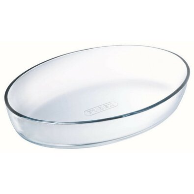 Pyrex üveg sütőedény ovális 2,2 l, 30 x 21 x 6 cm,30 x 21 x 6 cm