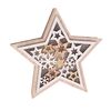 Holzstern mit LED-Beleuchtung „Stellar“, 16 × 15 × 3 cm