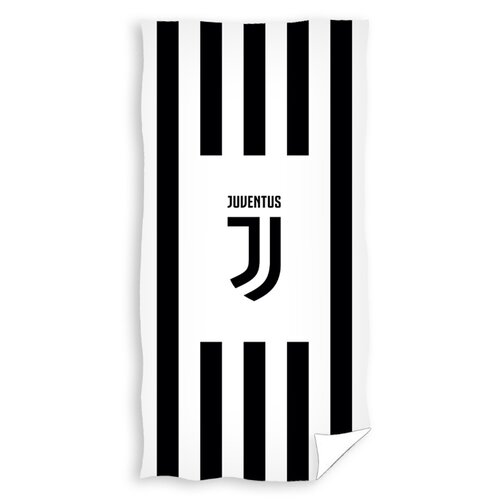 Osuška Juventus Black Stripes, 70 x 140 cm