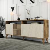 Skříňka Milan 2 Walnut and Travertine