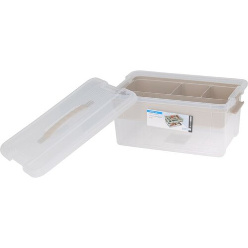 Storage Solutions Пластиковий контейнер длязберігання з вставкою 9 л, 35 x 23 x 17 см