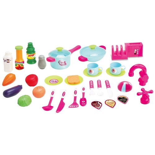 Bucătărie Baby Mix Little Chef roz, 87 x 64 x 29 cm