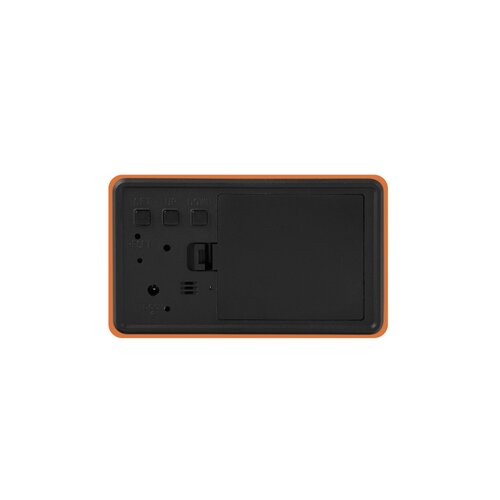 Karlsson 5983OR dizajnové LED hodiny s budíkom oranžová, 10 cm