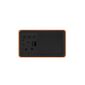 Karlsson 5983OR designové LED hodiny s budíkem oranžová, 10 cm