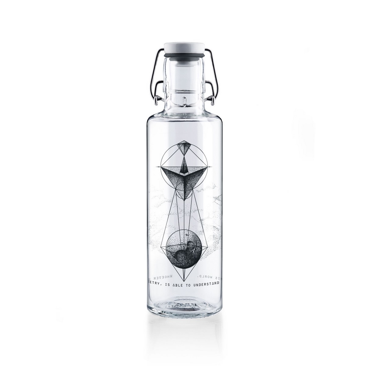 Soulbottles fľaša Whoever understands geometry, 0,6 l