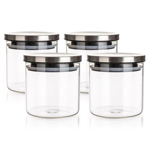 Banquet 4er-Set Glasdosen FREIA, 650 ml