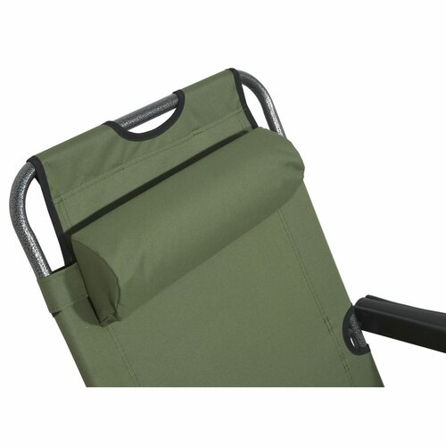 Șezlong pliabil Cattara 13516 Comfort , verde, 155x 61 cm