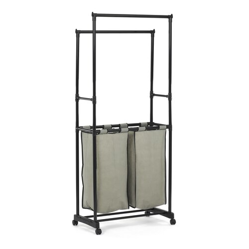Stojan s úložným prostorem GD-176 BK, plast, černá