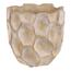 Betonový obal na květiny Plástev, vel. S, béžovo-zlatá