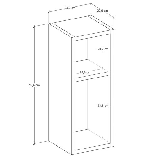Noptieră Klaus Antracit