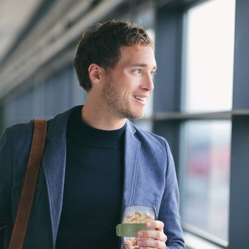 Cutie pentru gustări din două piese Westmark MINI,400 ml , verde mentă