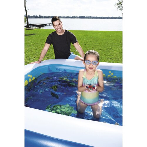 Bestway Napihljiv bazen 3D morski svet, 262 x 175x 51 cm