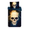 Lenjerie de pat din microfibre Efect 3D Skull, 140 x 200 cm, 70 x 90 cm