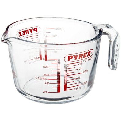 Pyrex üveg mérőpohár 1 l, 16 x 11 cm, 16 x 11 cm