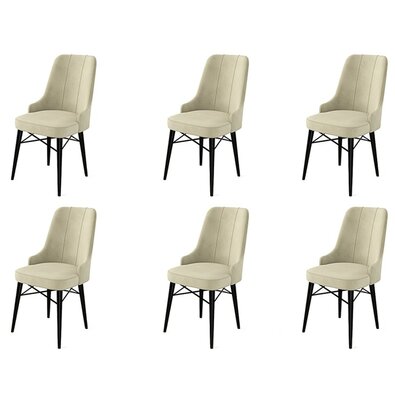 Set de scaune de sufragerie Pare Cream, 6 buc.
