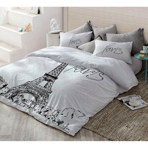 Bombažno postelno perilo Dan v Parizu, noč vLondonu, 140 x 200 cm, 70 x 90 cm