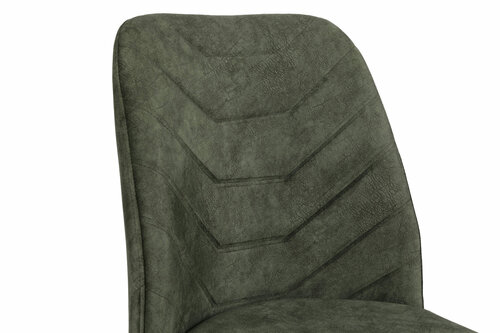 Zestaw krzeseł do jadalni Dallas Dark Green and Brown, 4 szt.