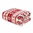 Weihnachtsdecke Scandi Merry, 130 x 170 cmrot,