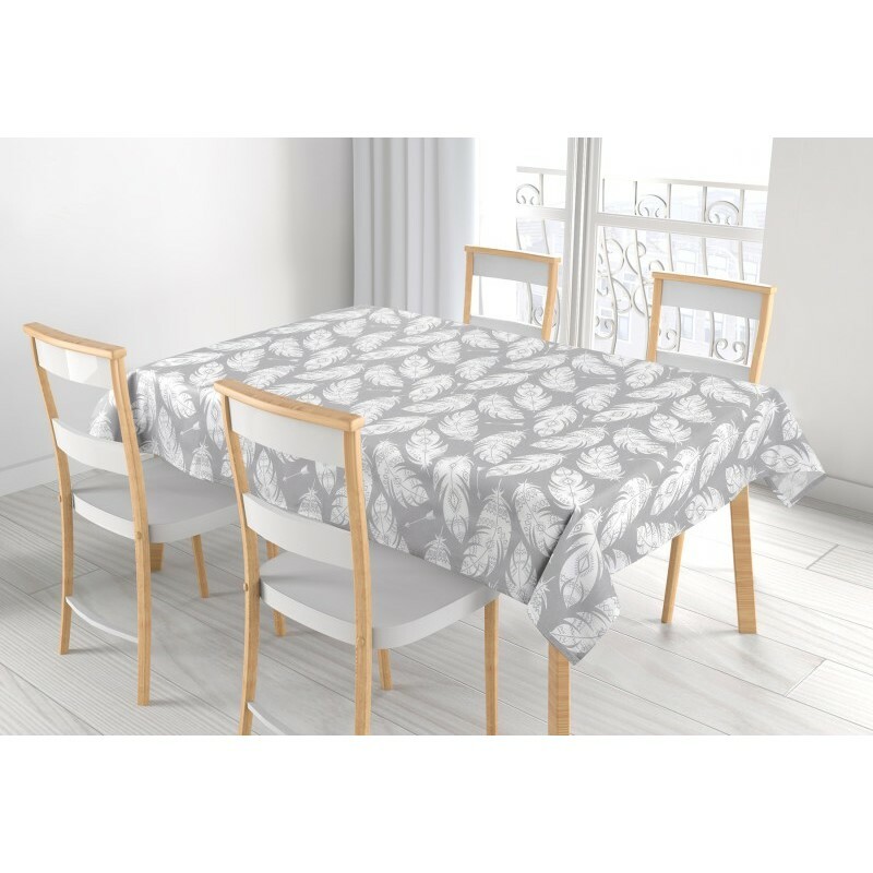 Bellatex Obrus Adela Piórka szary, 100 x 100 cm, 100 x 100 cm