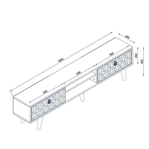 Măsuță TV Valente Walnut