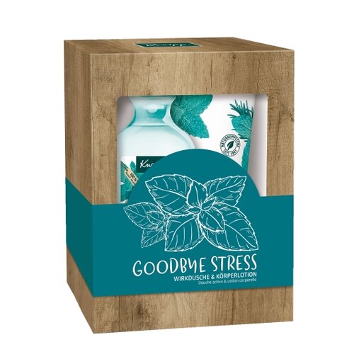 Kneipp Sada sprchového gelu a tělového mléka Goodbye Stress, 2 ks